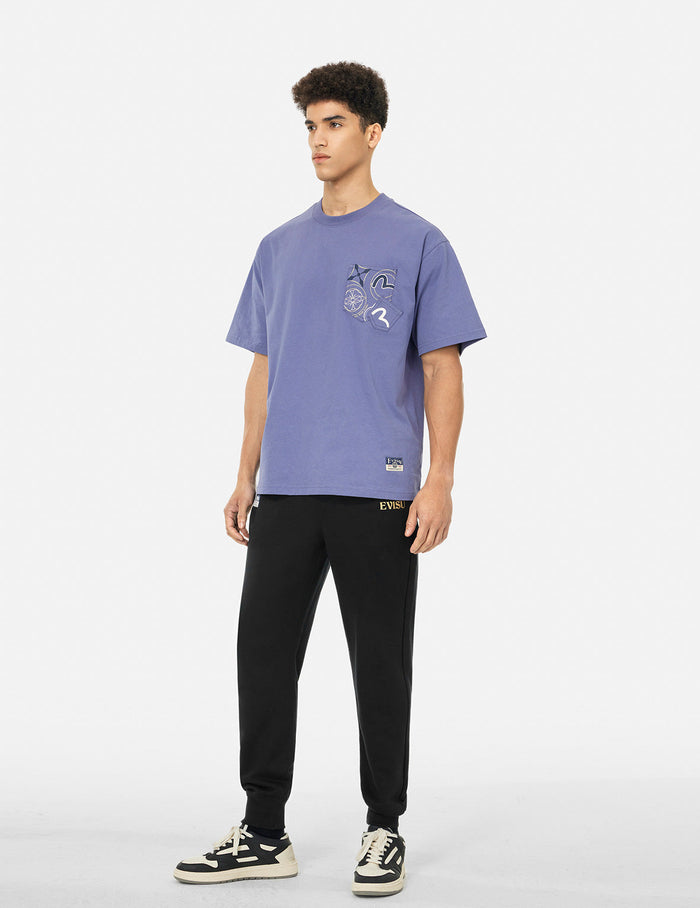 Hakutaku Daicock Printed Regular Fit Sweatpants