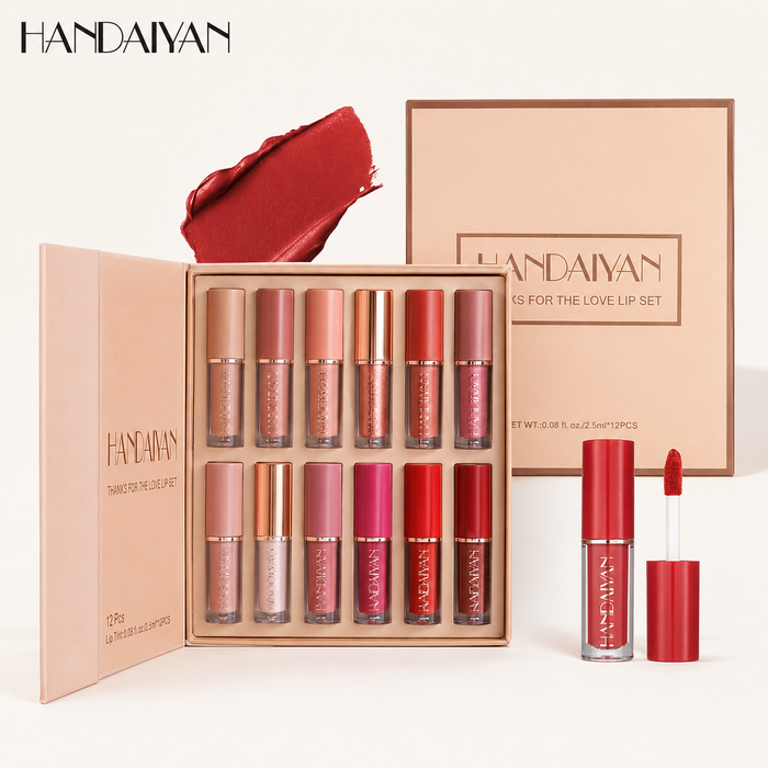HANDAIYAN 12-Piece Lip Gloss Set
