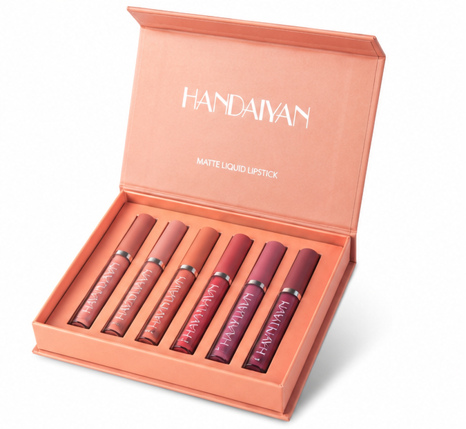 HANDAIYAN Matte Liquid Lipstick Set – 6 Colors