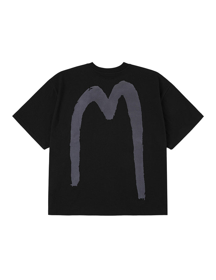 Handbrush Daicock Print Loose Fit T-Shirt