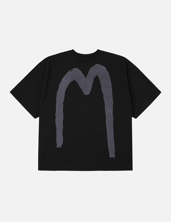Handbrush Daicock Print Loose Fit T-Shirt