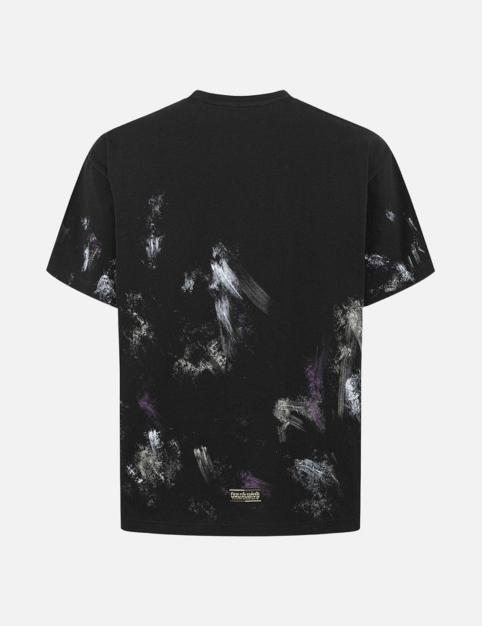 Handbrushed Print Regular Fit T-Shirt