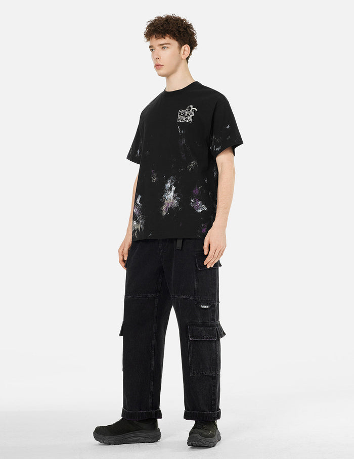 Handbrushed Print Regular Fit T-Shirt