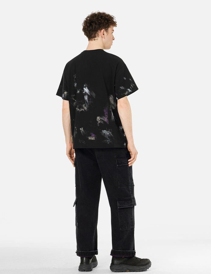 Handbrushed Print Regular Fit T-Shirt