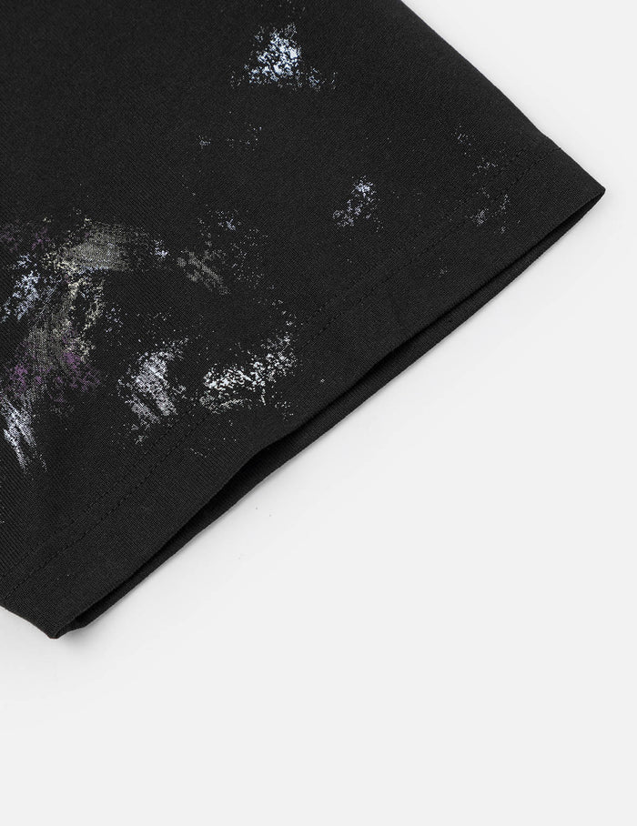 Handbrushed Print Regular Fit T-Shirt