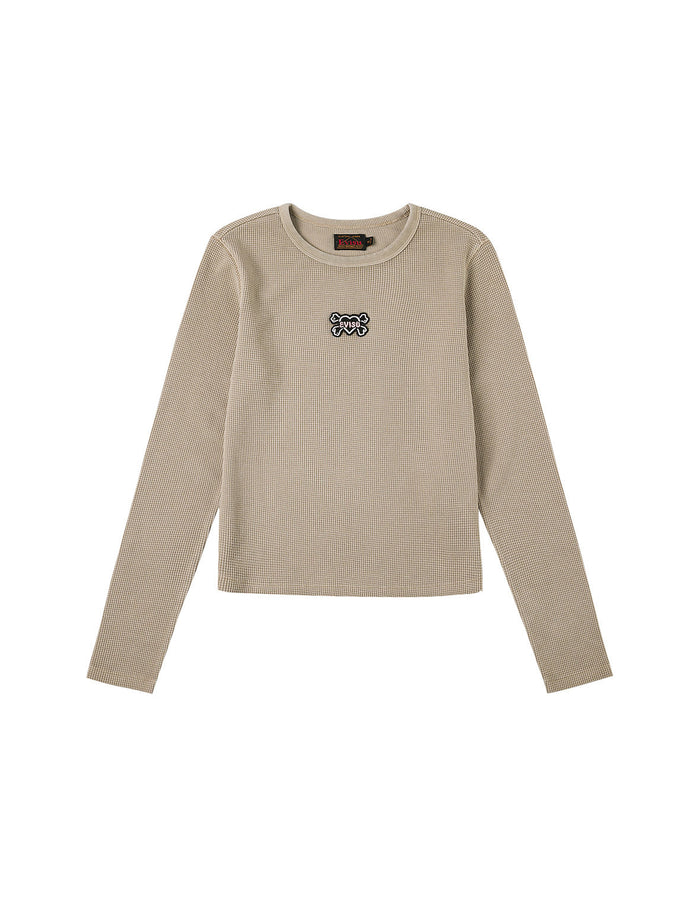 Heart-shaped Skull EVISU Patch Embroidery Fashion Fit Long-sleeve Top