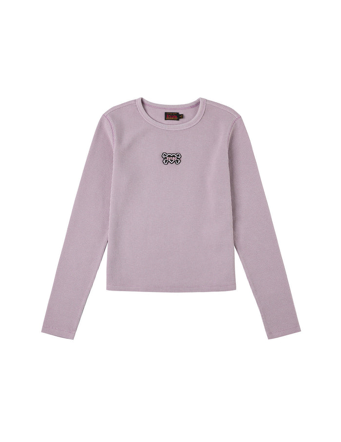 Heart-shaped Skull EVISU Patch Embroidery Fashion Fit Long-sleeve Top