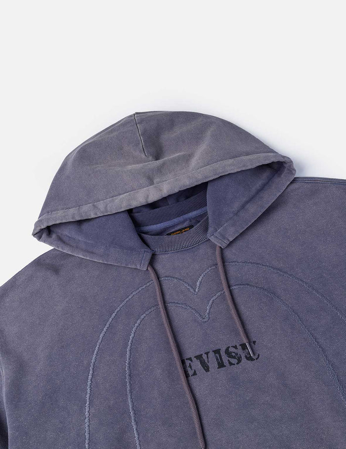 Heavy Washed Daicock Embroidery Regular Fit Hoodie