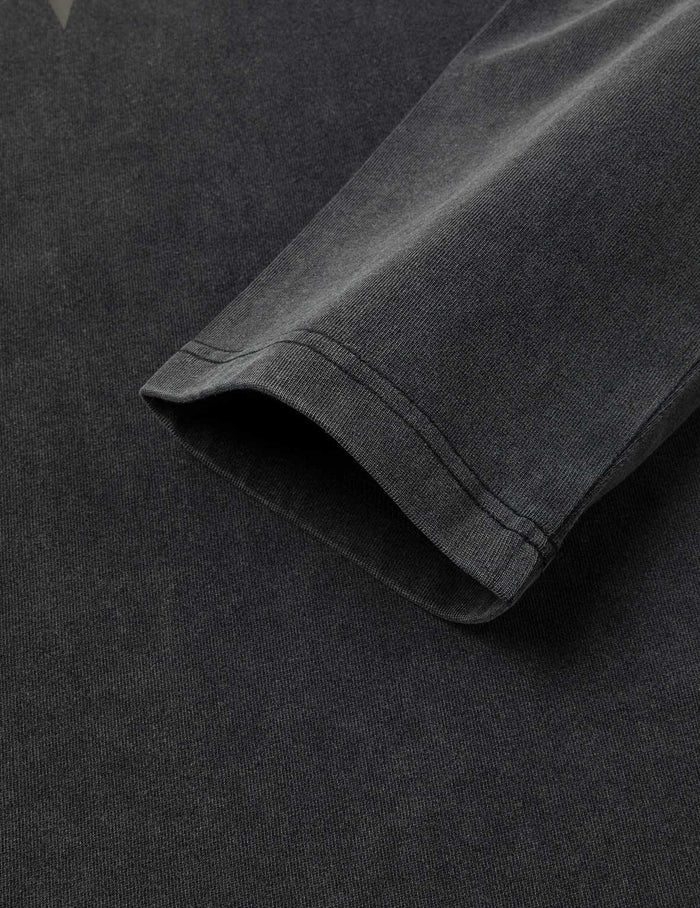 Heavy Washed Regular Fit 2-in-1 Long-Sleeve T-Shirt