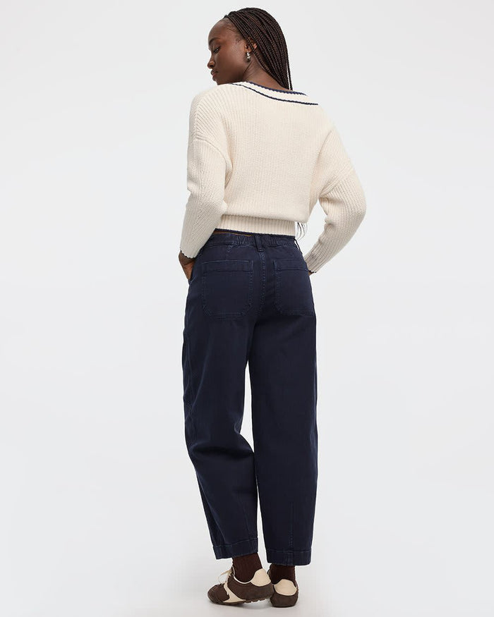 High-Rise Barrel Utility Pant