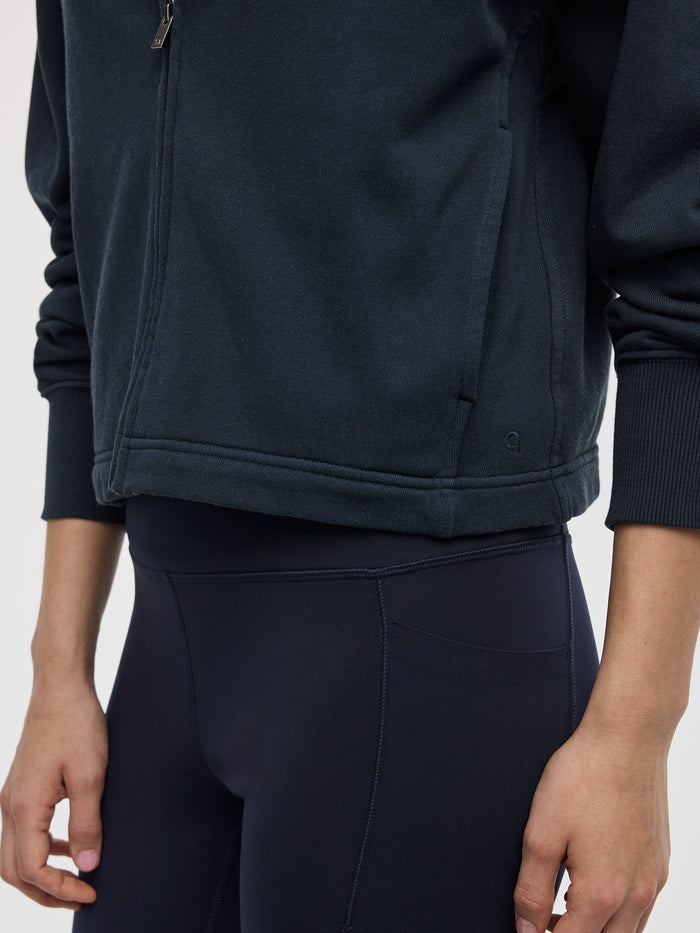 Hooded French Terry Jacket - Hyba