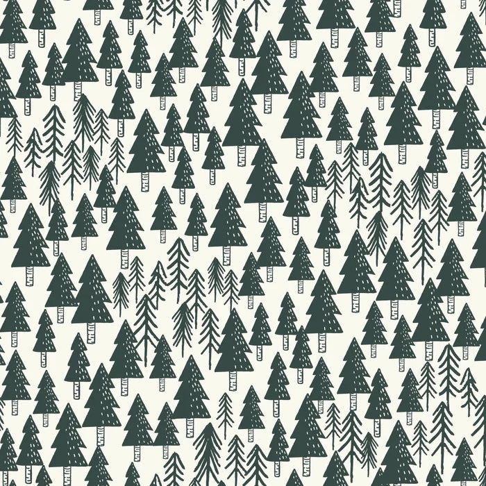 In The Woods Dark Green - Family Fabrics B.V.