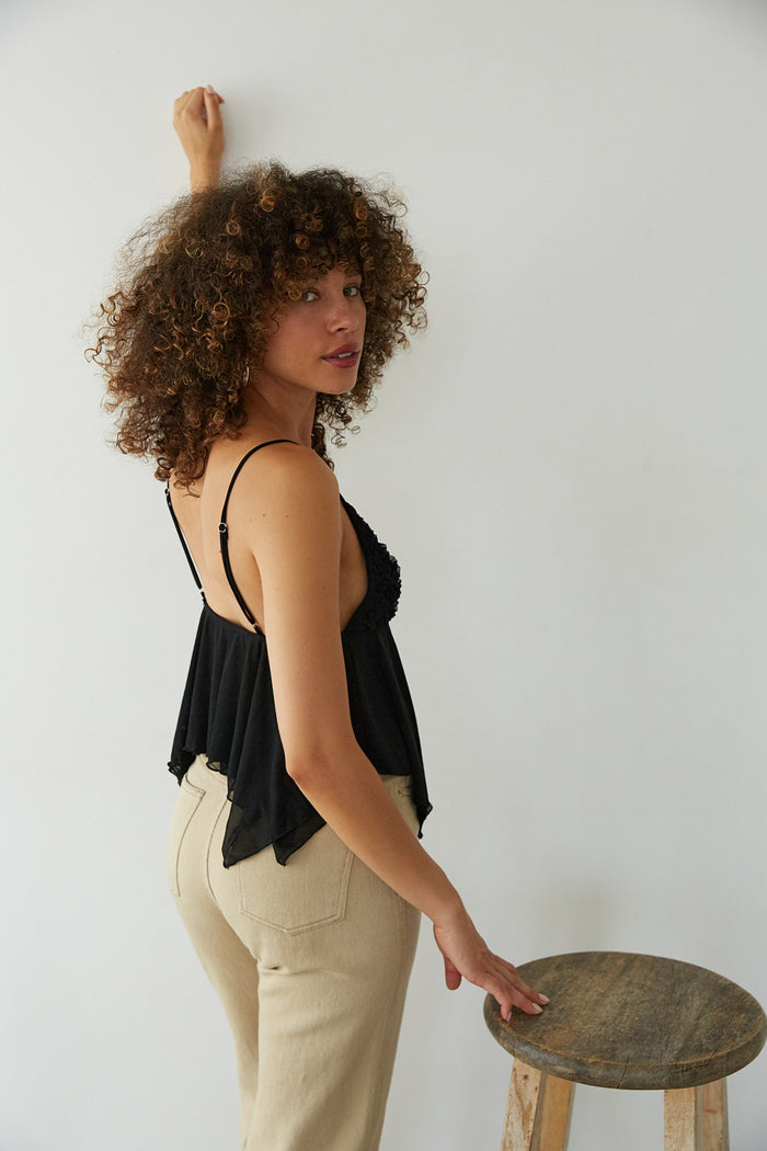 Ivy Mesh Babydoll Cami