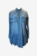 J Brand Denim Long Sleeve Button Up Shirt Dress image 0