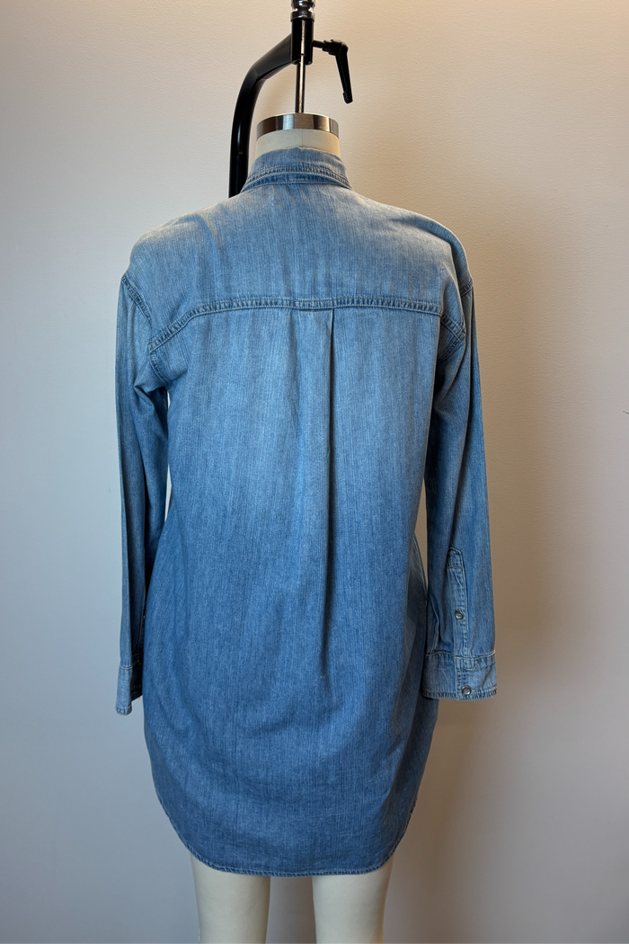 J Brand Denim Long Sleeve Button Up Shirt Dress image 2