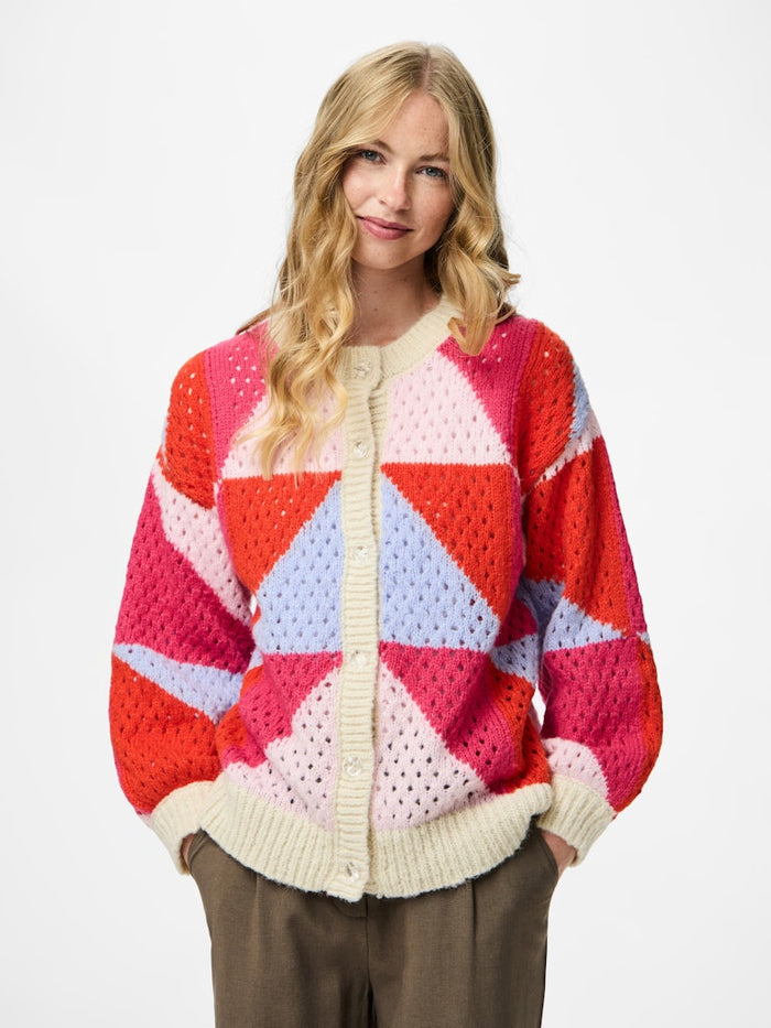 Janelle Knit Cardigan (Pink A Boo/Baby Lavender)