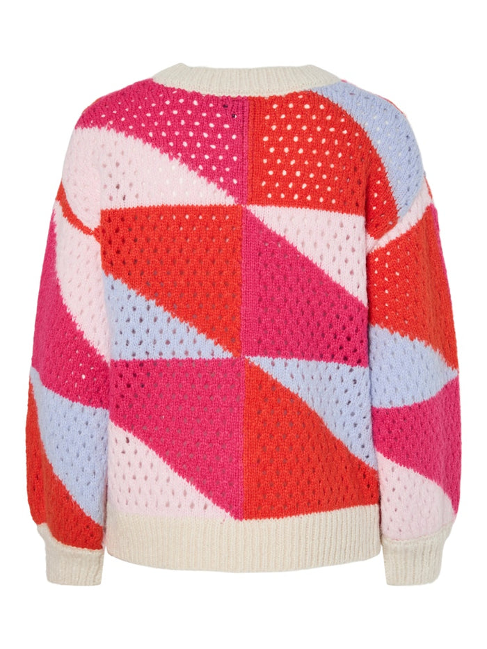 Janelle Knit Cardigan (Pink A Boo/Baby Lavender)