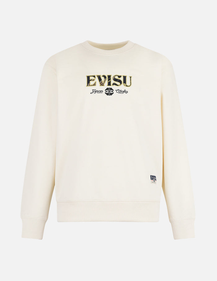 Kamon and Logo Brocade Applique Relax Fit Sweatshirts
