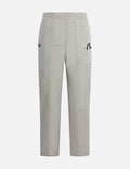 Kamon Appliqué and Fabric Blocking Fashion Fit Sweatpants