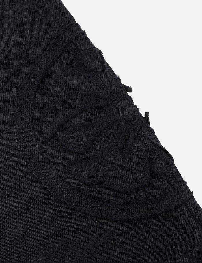 Kamon Appliqué Fashion Fit Denim Shorts