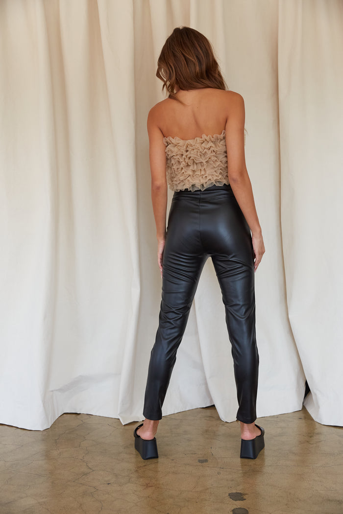 faux leather pants
