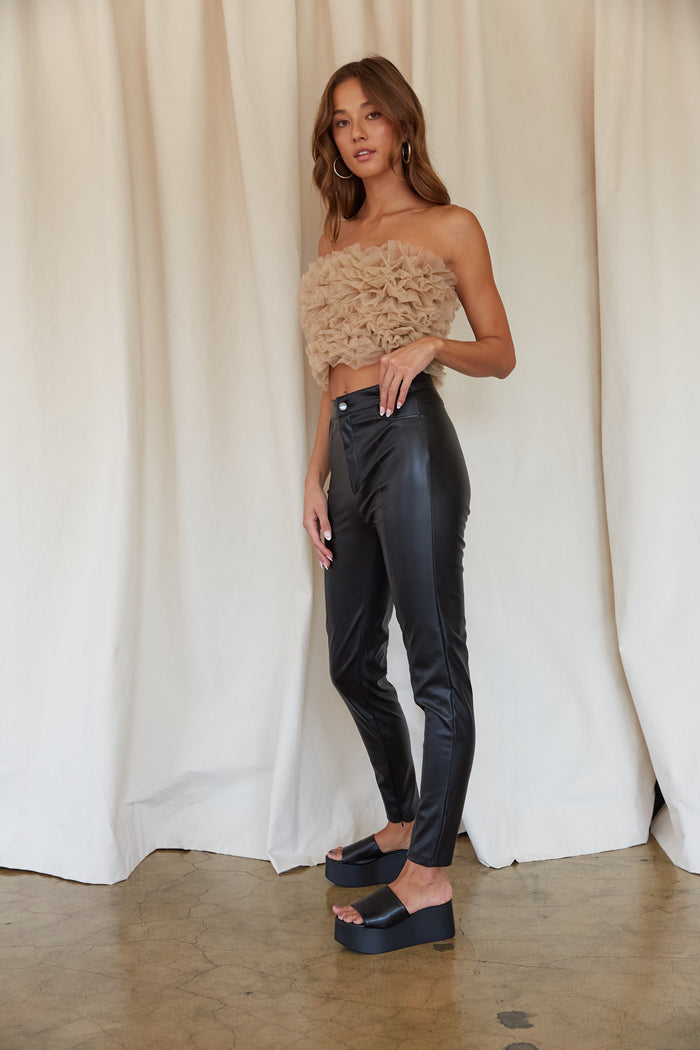 vegan leather pants