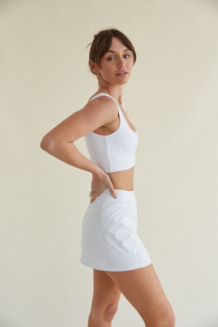 butter-soft lifting crop tank top with scoop neckline