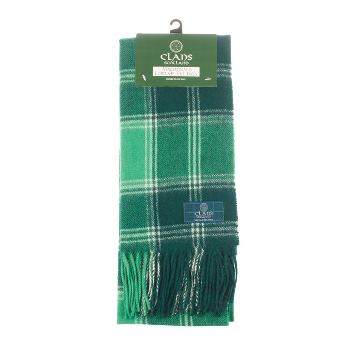 Lambswool Scottish Tartan Clan Scarf Macdonald Lord Of The Isles - Heritage Of Scotland - MACDONALD LORD OF THE ISLES