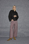 Leah Barrel Leg Jeans (Ruby Wine)