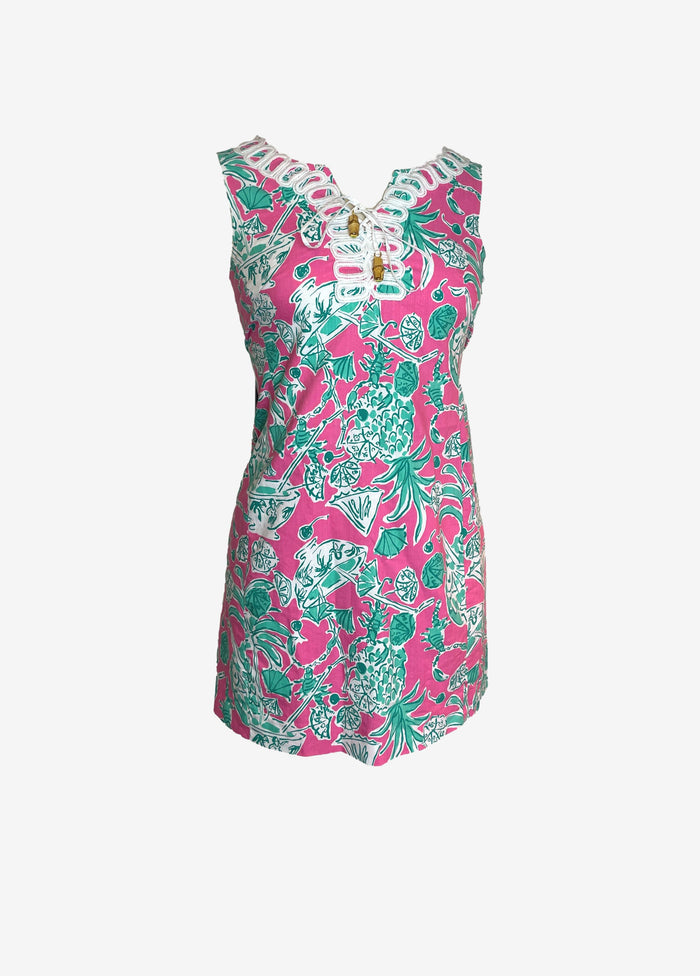 Lilly Pulitzer Pink Printed Summer Mini Dress image 0