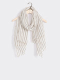 Linen-Blend Oblong Scarf