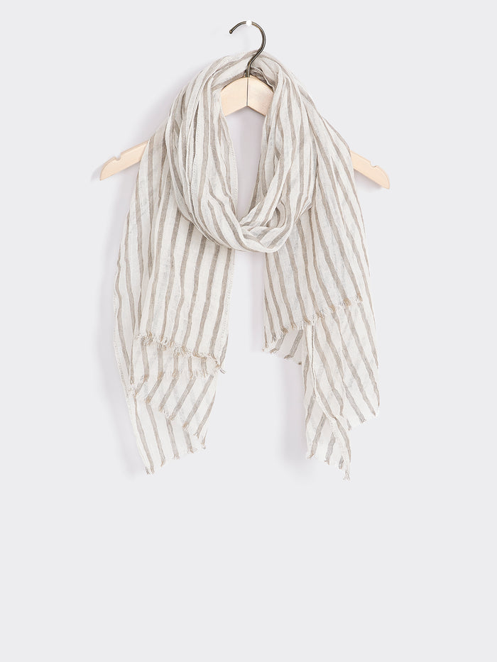 Linen-Blend Oblong Scarf