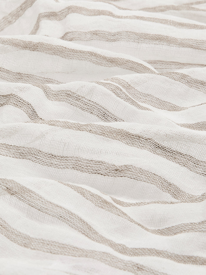 Linen-Blend Oblong Scarf