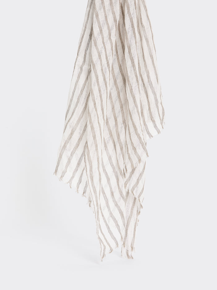 Linen-Blend Oblong Scarf