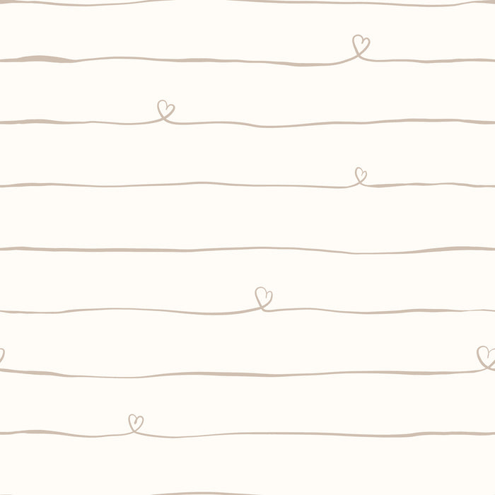 Lines with little hearts - Family Fabrics B.V.