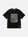 Lion Dance and Mountain Embroidery Relax Fit T-Shirt
