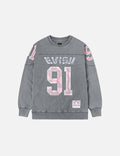 Logo and "91" Print Regular Fit Long-Sleeve T-shirt