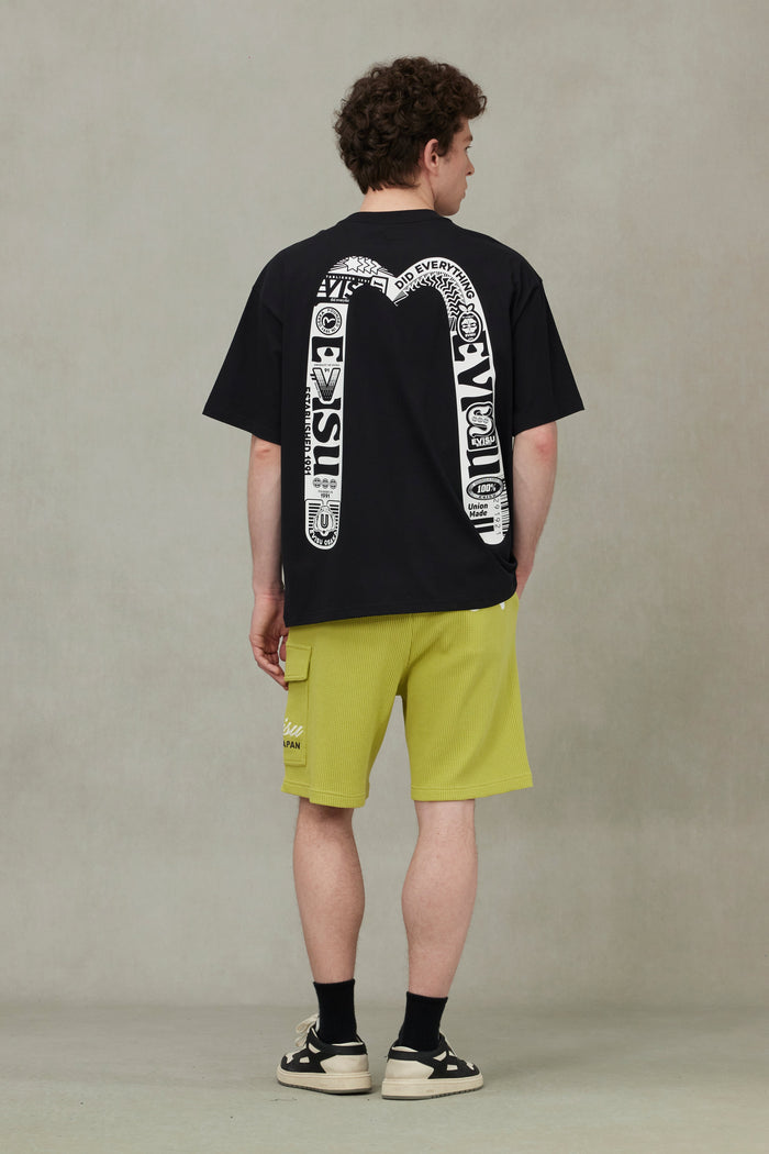 Logo and Daicock Print Loose Fit T-Shirt