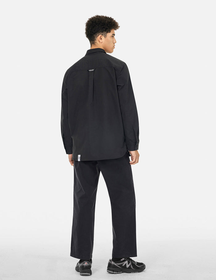 Logo and Seagull Embroidery Relax Fit Cargo Pants