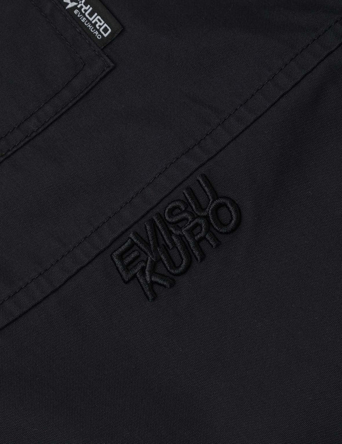 Logo and Seagull Embroidery with Detachable Sleeves Loose Fit Shirt Jacket