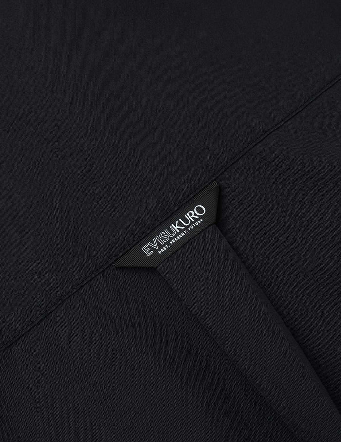 Logo and Seagull Embroidery with Detachable Sleeves Loose Fit Shirt Jacket