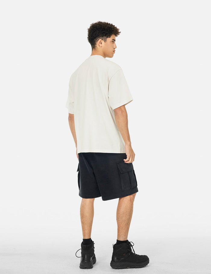 Logo and Seagull print Oversized T-Shirt