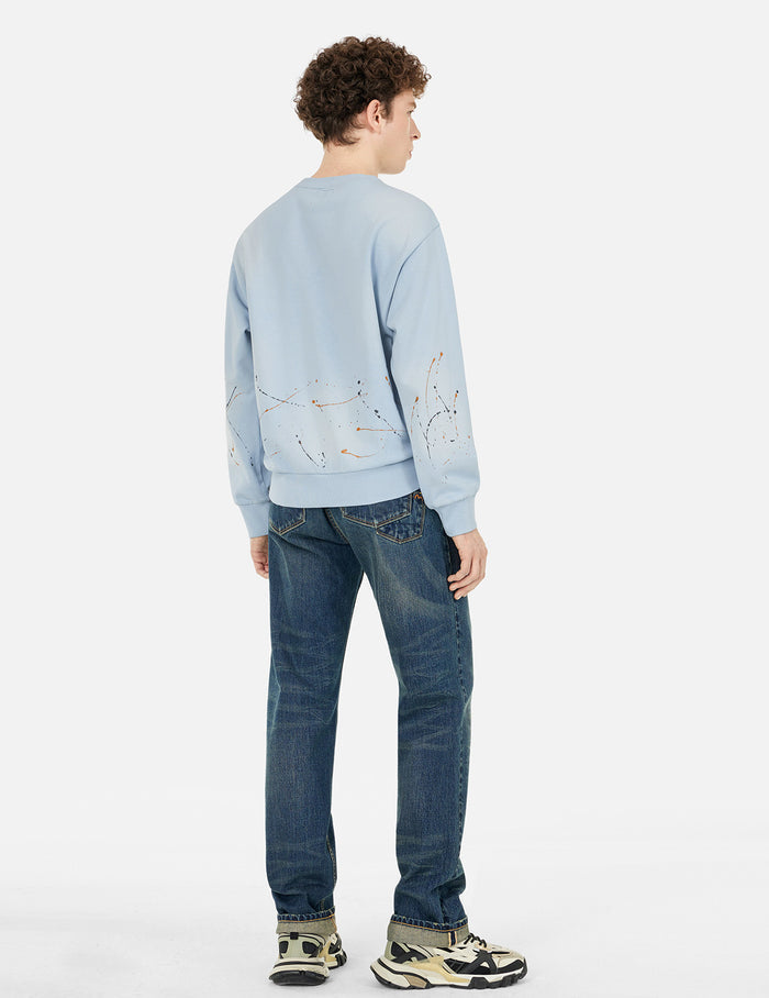 Logo and Seagull Print Relax Fit Sweatshirts
