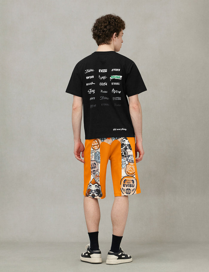 Logo and Slogan Print Regular Fit T-shirt