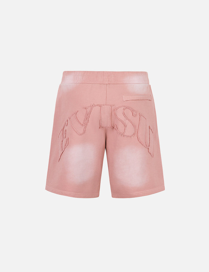Logo Appliqué Embroidery Heavy Washed Fashion Fit Sweatshorts