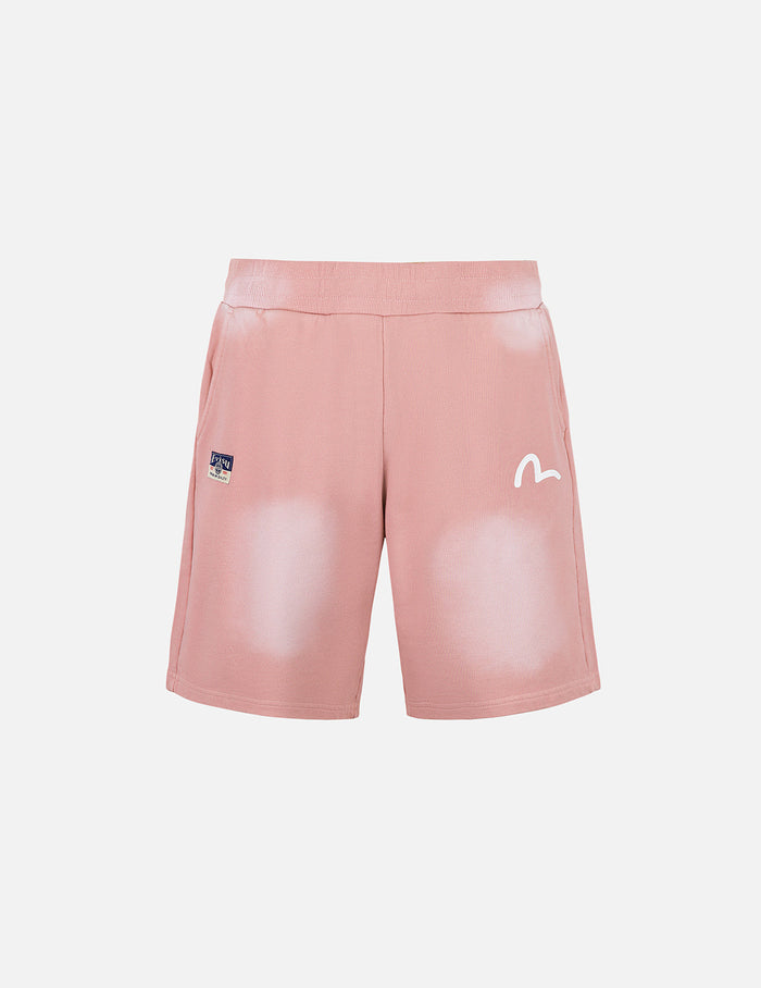 Logo Appliqué Embroidery Heavy Washed Fashion Fit Sweatshorts