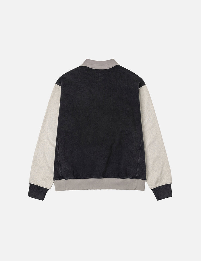 Logo Appliqué Regular Fit Half-Zip Color-Blocking Sweatshirt