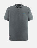 Logo Embroidery and Seagull Motif Collar Relax Fit Polo Shirt