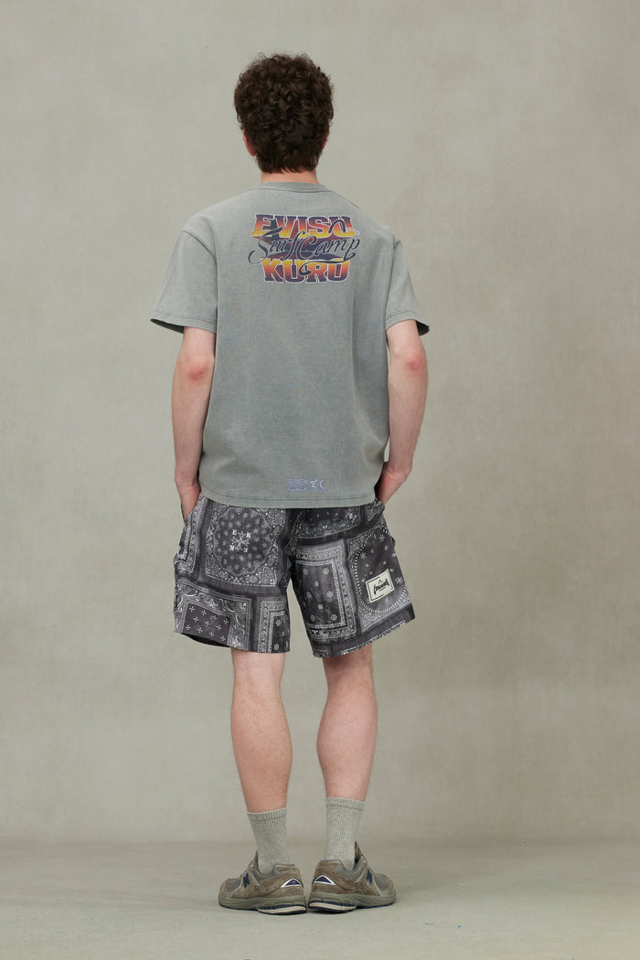 Logo Embroidery and Surf Camp Print Regular Fit T-shirt