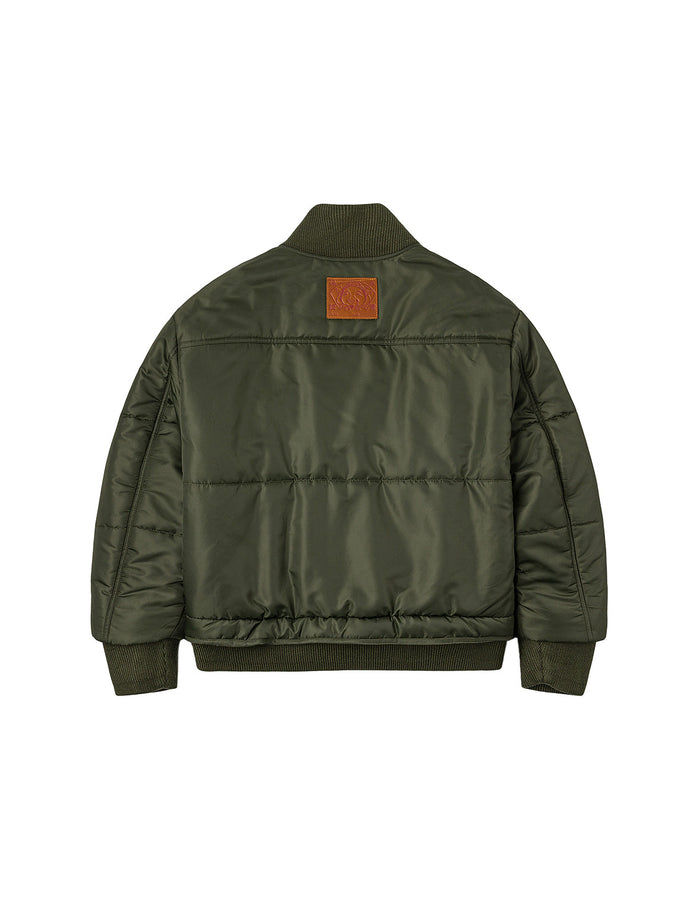 Logo Embroidery Fashion Fit Bomber Jacket